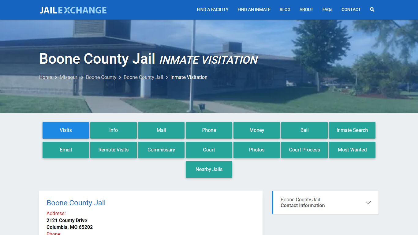 Inmate Visitation - Boone County Jail, MO - Jail Exchange